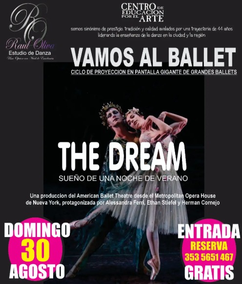 Ciclo «Vamos al ballet» con proyección de «The dream»