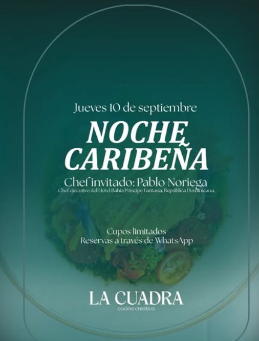 Noche caribeña con chef invitado