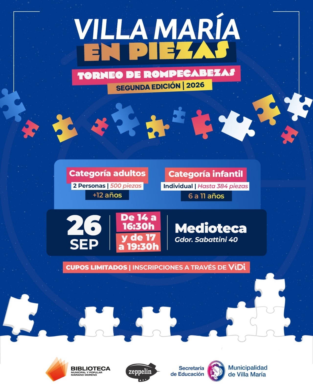 Segunda edición del torneo “Villa María en Piezas”