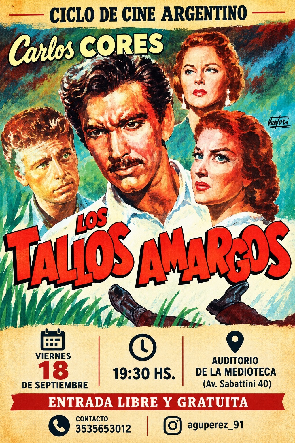 Cineclub con el filme «Los tallos amargos»