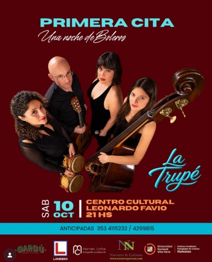 Recital de La Trupé con «Una noche de boleros»