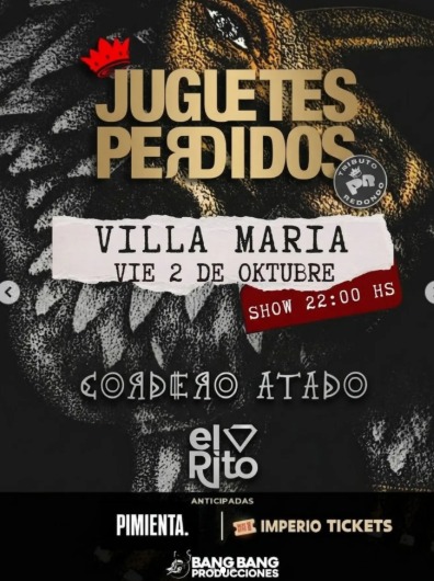 Recital de Juguetes Perdidos, tributo a los Redondos