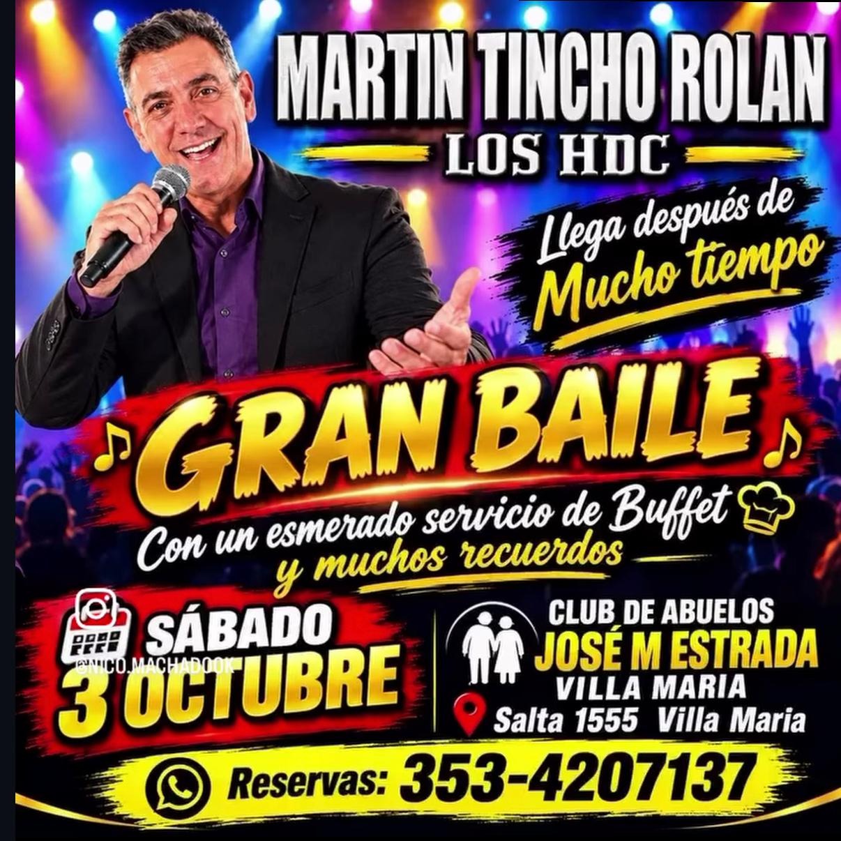 Show de Martín Tincho Rolán y los HDC