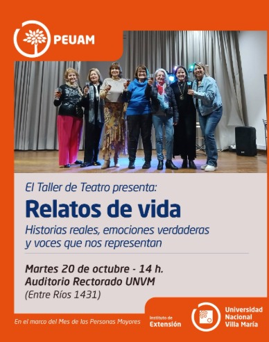 Muestra del taller de Teatro del PEUAM: «Relatos de vida»